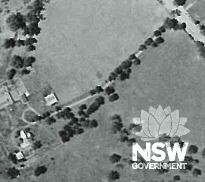 Berkshire Park Homestead Site. Note the original tree lined drive to the building site in the bottom left hand (SW) corner.