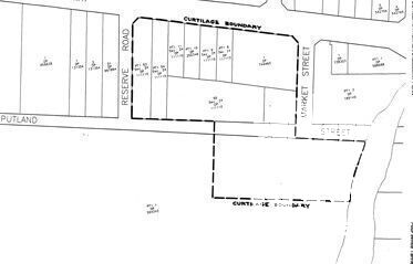 Recommended curtilage for the tannery site including part of land site 114 of Putland Street as this contained the dams from with water was pumped from South Creek by Brell's Windmill and pump