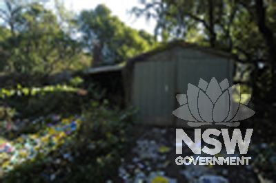 View of Northern elevation of Garage 1.