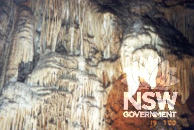 Cave formations in the Chifley Cave