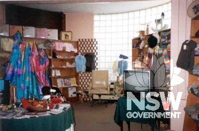 Interior of the foyer, now used as an arts and crafts shop, 1998