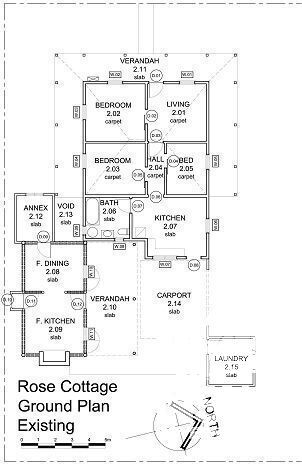 Rose Cottage Original Plan