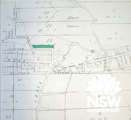 Rose Cottage Allotment on 1855/56 subdivision plan of the O'Connell's estate