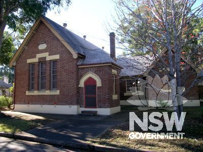St. Marys Public School & Buildings - building inscription 1877