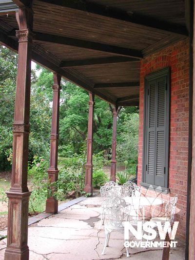 Combewood downstairs north verandah