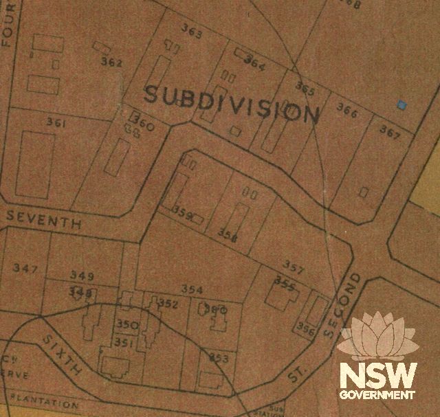 Extract from the County of Cumberland Planning map for Penrith showing the St Mary’s Industrial Estate.