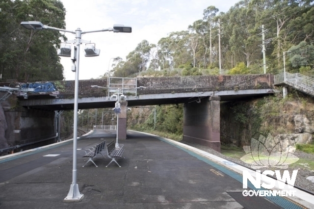 Helensburgh Railway Station Group - Overbridge at Eastern end of the Platform.