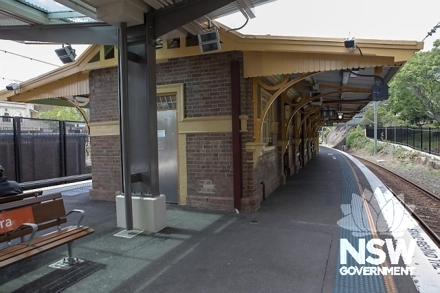 Turramurra Railway Station Group - Platform building north west elevation.