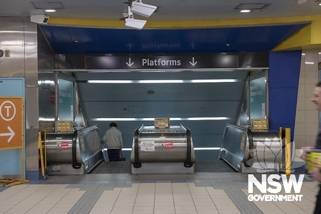 Bondi Junction Railway Station - Escalators to Platforms