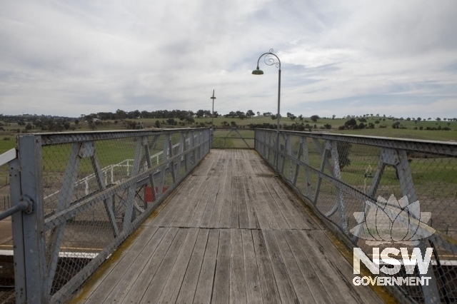 Yass Junction Railway Precinct - Overhead footbridge with timber boards