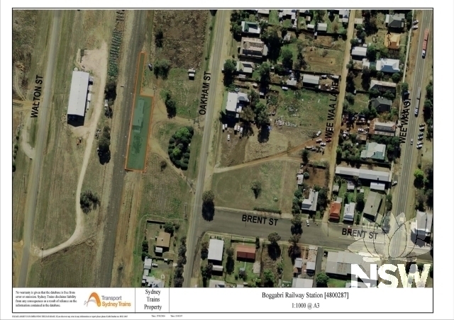 Boggabri Railway Station Group Curtilage Map