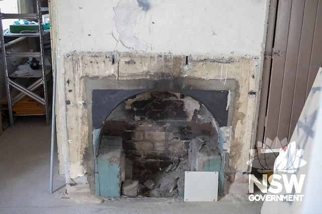 Lindfield Railway Station Group - Brickwork fireplace