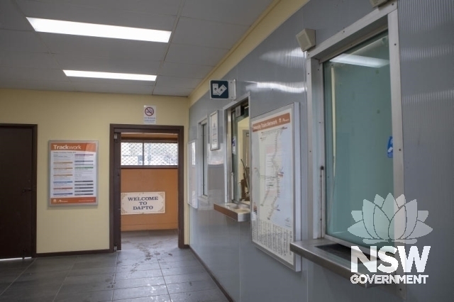 Dapto Railway Station Group - Waiting room and ticket window