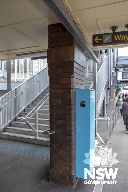 Sutherland Railway Station Group - Brick post on Platform 1