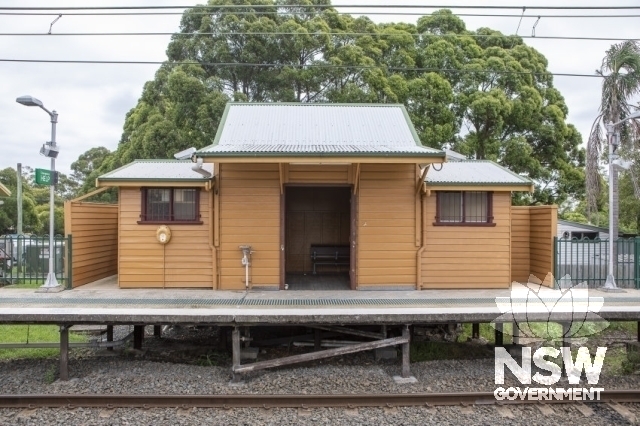 Cowan Railway Station Group - Platform 2 building. Waiting room and toilets.