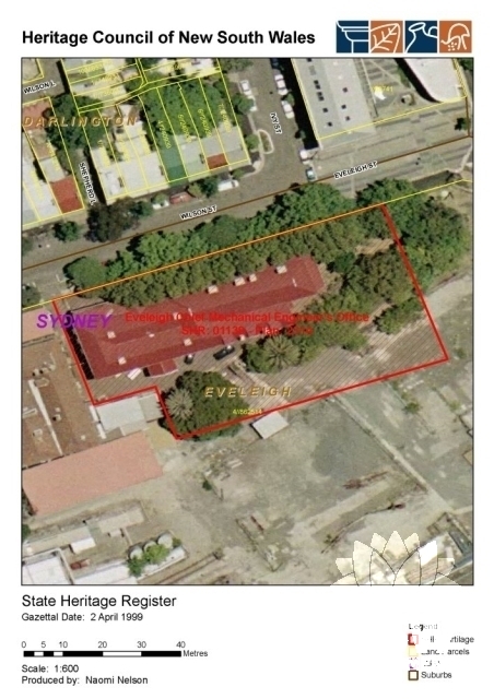 Eveleigh Chief Mechanical Engineers Office SHR Listing Curtilage (Database ID# 5014147)