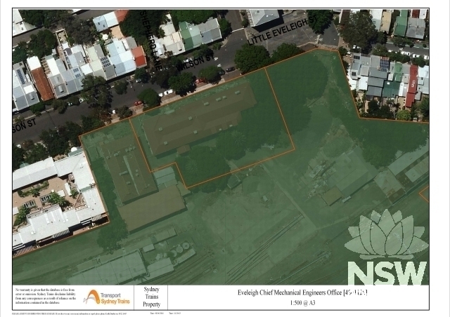 Eveleigh Chief Mechanical Engineers Office Curtilage Plan