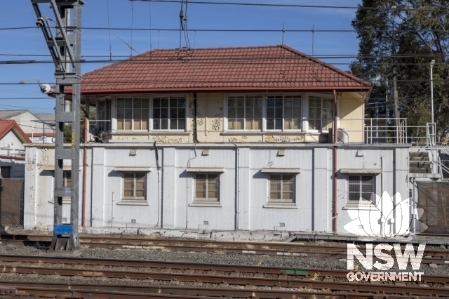 Lidcombe Railway Station Group - Signal box from Platform 0