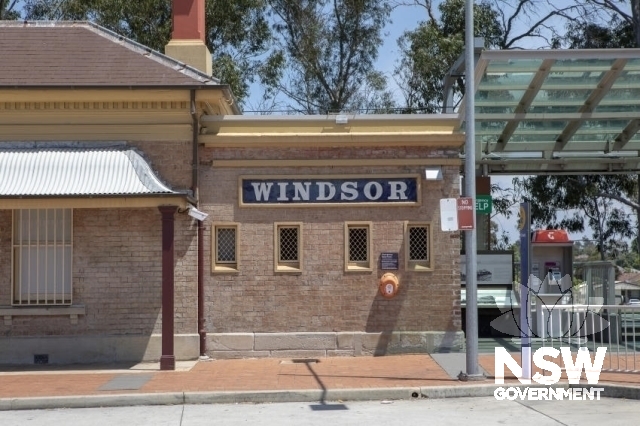 Windsor Railway Station - Original building western end next to entrance.