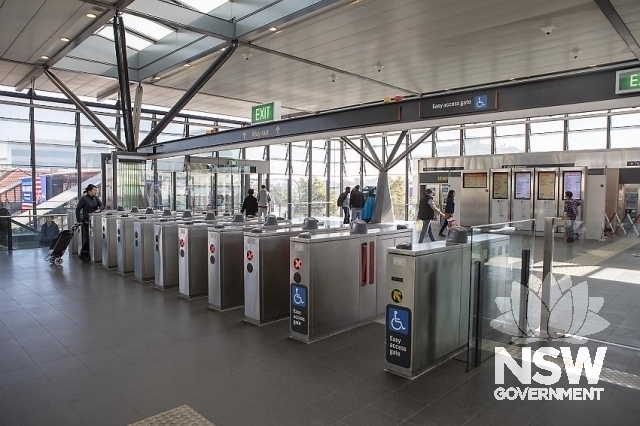 Epping Railway Station Group - Modern Station entrance barriers.
