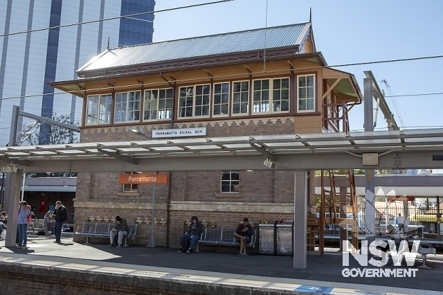 Parramatta Railway Station Group - Signal box southern elevation.