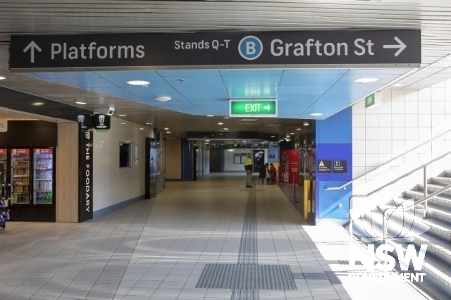Bondi Junction Railway Station - Station entrance and exit to Grafton St.