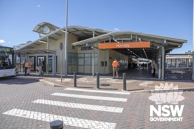 Hornsby Railway Station Group - Station entrance from Station Street