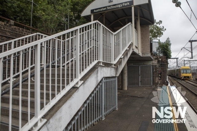 Redfern Railway Station Group - Stairs on the south end of Platform 10