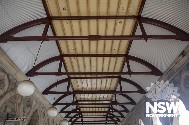 Mortuary Railway Station and Gardens - Platform ceiling design.