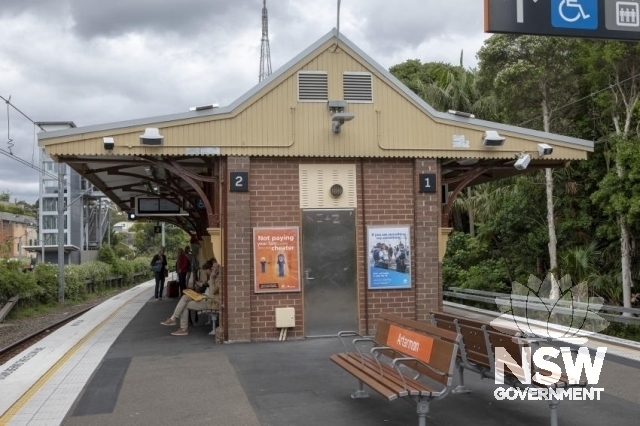 Artarmon Railway Station Group - Platform building south east elevation.