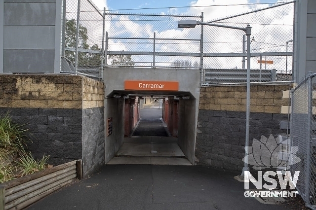 Carramar Railway Station Group - Subway entrance from Sandal Cres.