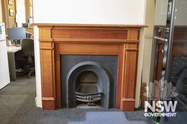 Liverpool Railway Station and Goods Shed - One of the fireplaces on the office.