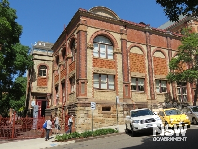 Building B (Turner Hall): Viewed from the north in Mary Ann Street