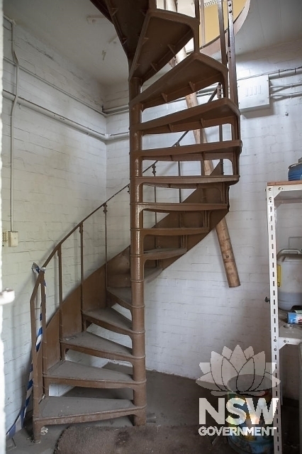 Flemington Railway Station Group - Signal Box, spiral staircase to the first floor.