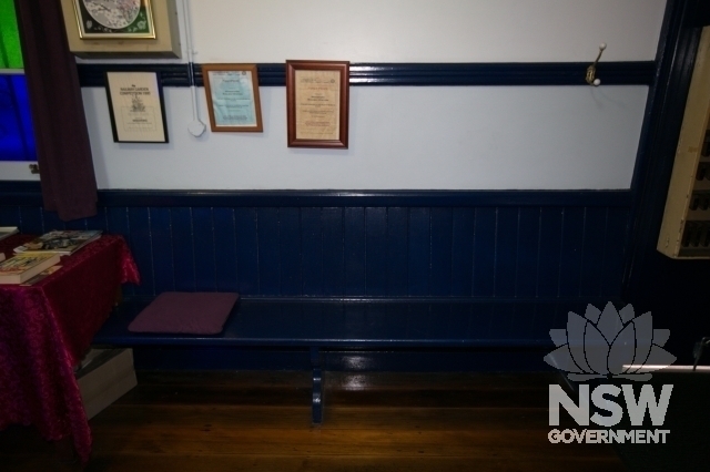 Woodford Railway Station Group - Waiting room bench