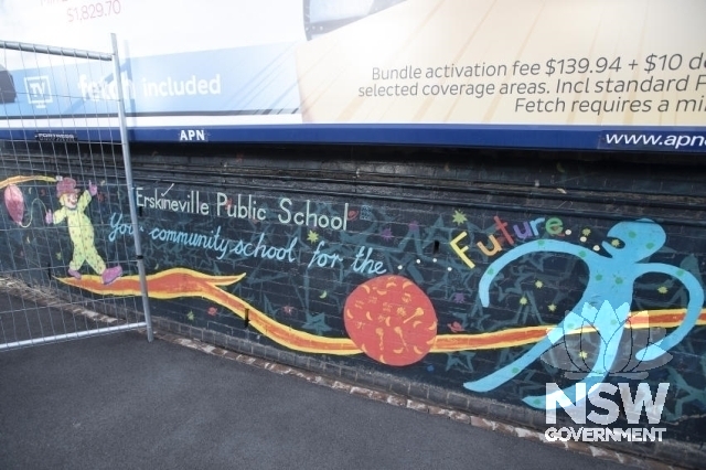 Erskineville Railway Station Group - Mural from Erskineville Public school.