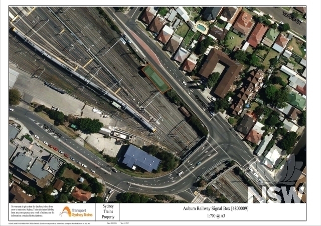 Auburn Railway Signal Box Curtilage Map