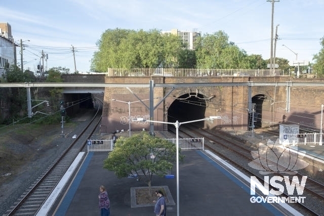 St. Peters Railway Station - Princes Highway brick overbridge.