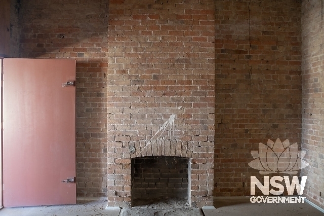 Greta Railway Station Group - Brick fireplace