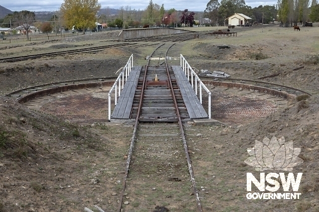 Tenterfield Railway Precinct - Turntable with brick paving