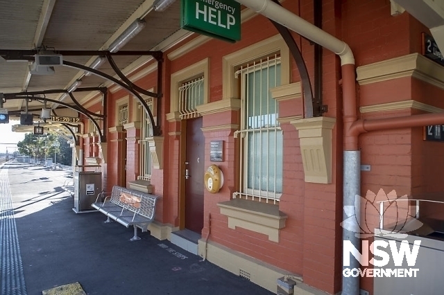 Chester Hill Railway Station Group - Under awning detail, southern elevation.