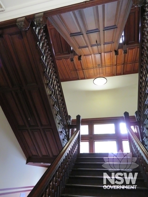 Building C: Looking up from the Ground Floor level of the main staircase