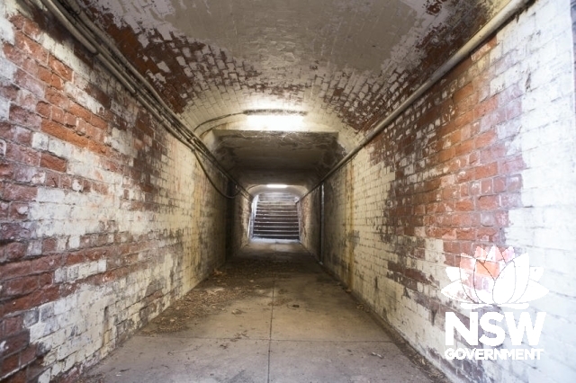Bathurst Railway Precinct - The unused subway pedestrian tunnel between platforms