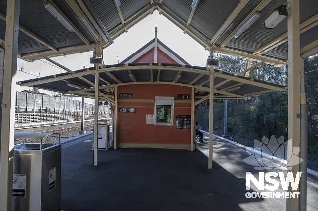 Chester Hill Railway Station Group - Platform building, eastern elevation and ticket window.