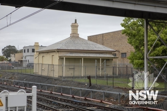 Unanderra Station Masters Residence - View from Station platform.