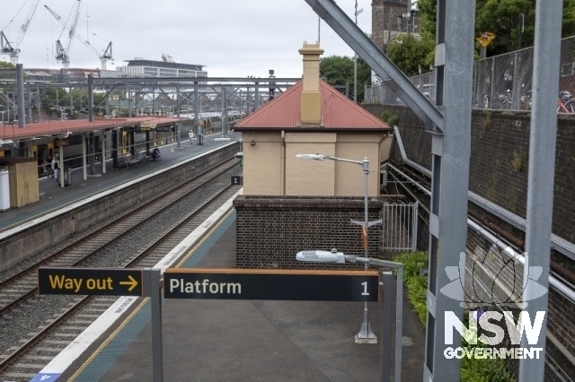 Redfern Railway Station Group - Platform 1 building and vent from engine dive