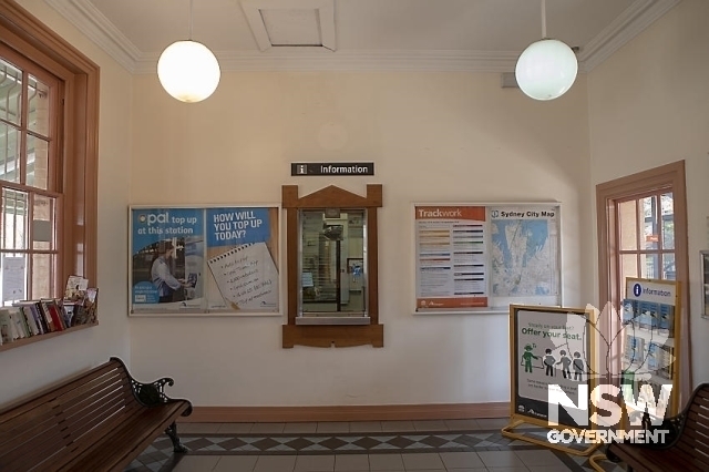 Picton Railway Precinct - Waiting room and ticket window.