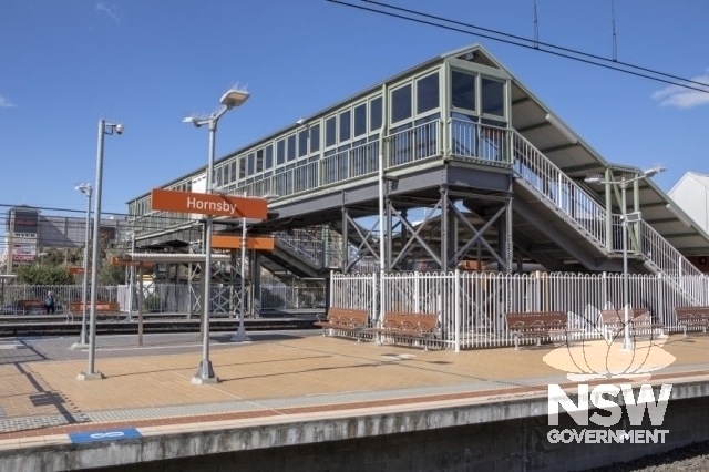 Hornsby Railway Station Group - Overhead footbridge at the eastern end of the station.