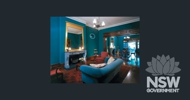 November 2005 photo of the ground floor living room