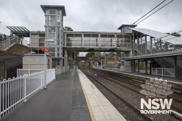 Berowra Railway Station Group - Modern overhead footbridge and lifts